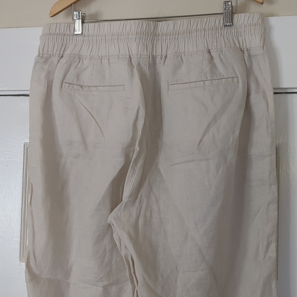 Quince European Linen Wide Leg Pants Cream Sz XL 36X30 Sustainable - Picture 7 of 14